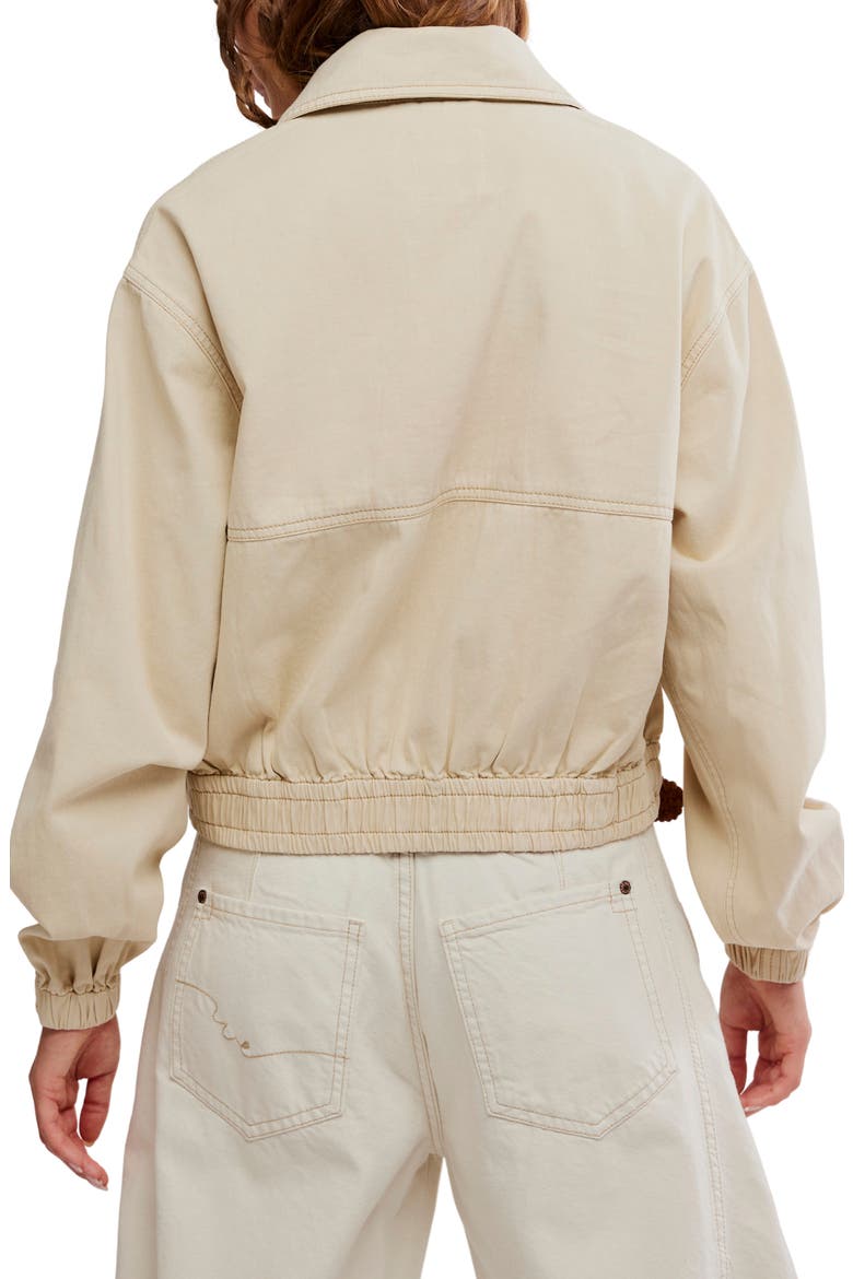 Birdie Cotton Bomber Jacket, Alternate, color, PUFF PASTRY