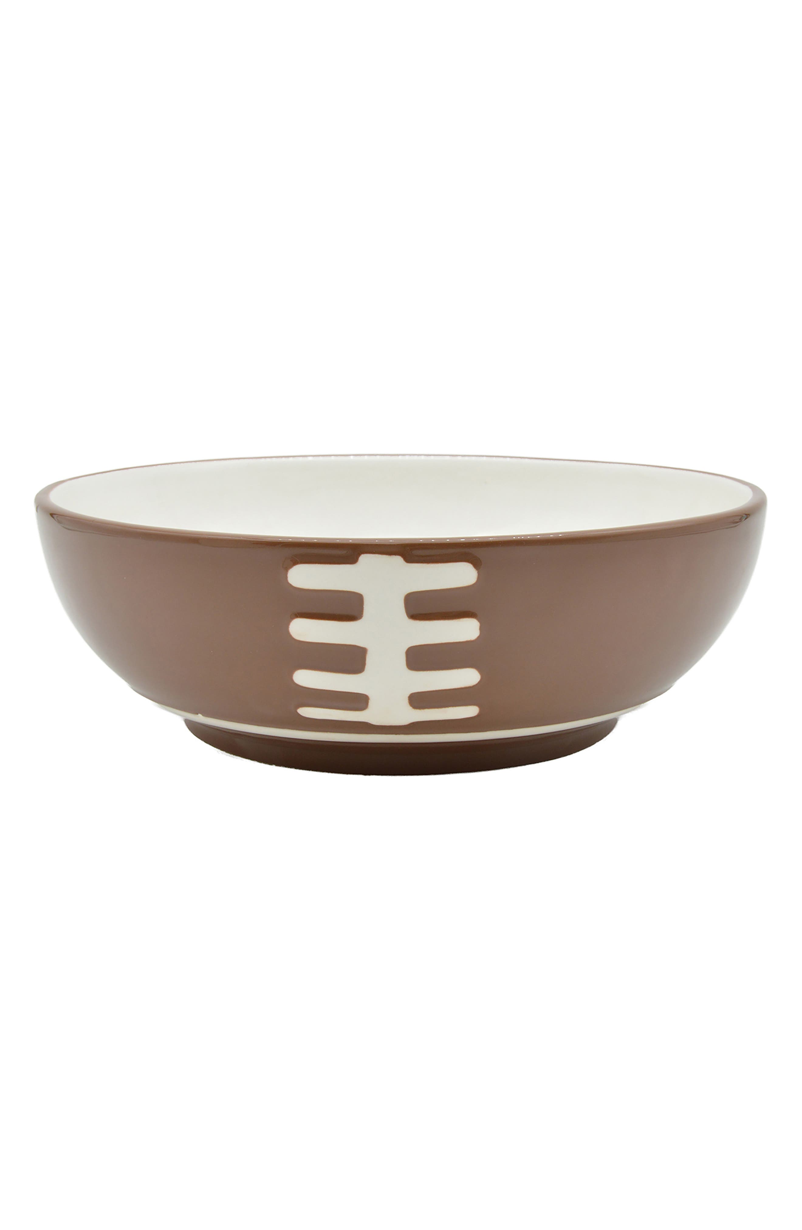 Godinger Football 10-Inch Stoneware Bowl
