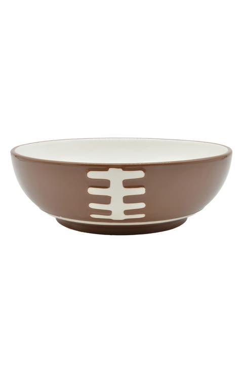 Football 10-Inch Stoneware Bowl