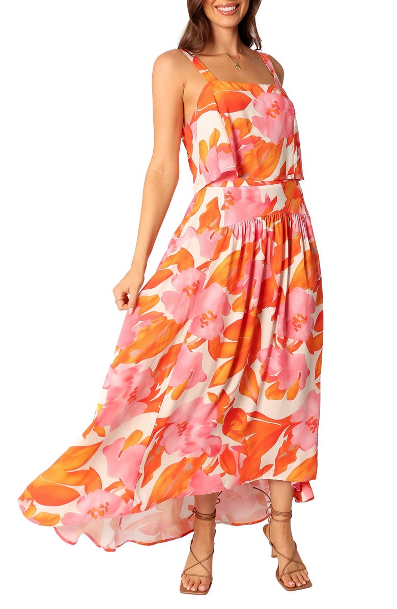 Petal & Pup Lulu Floral Two-Piece High-Low Dress, Main, color, 
