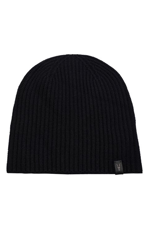 Merino Wool Ribbed Beanie