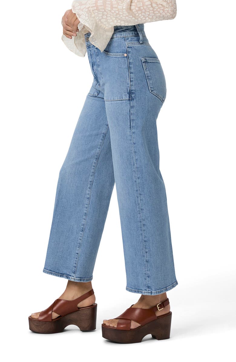 PAIGE Anessa Patch Pocket High Waist Ankle Wide Leg Jeans, Alternate, color, 
