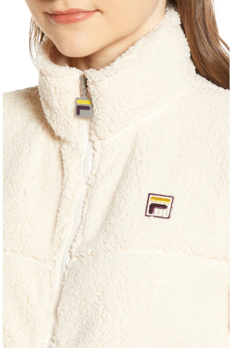 Islae Fleece Jacket, Alternate, color, ECRU