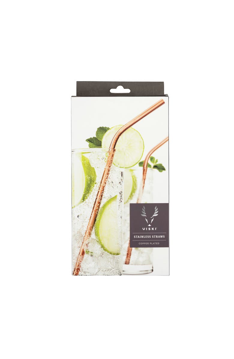 Viski Cocktail Straws, Alternate, color, Summit