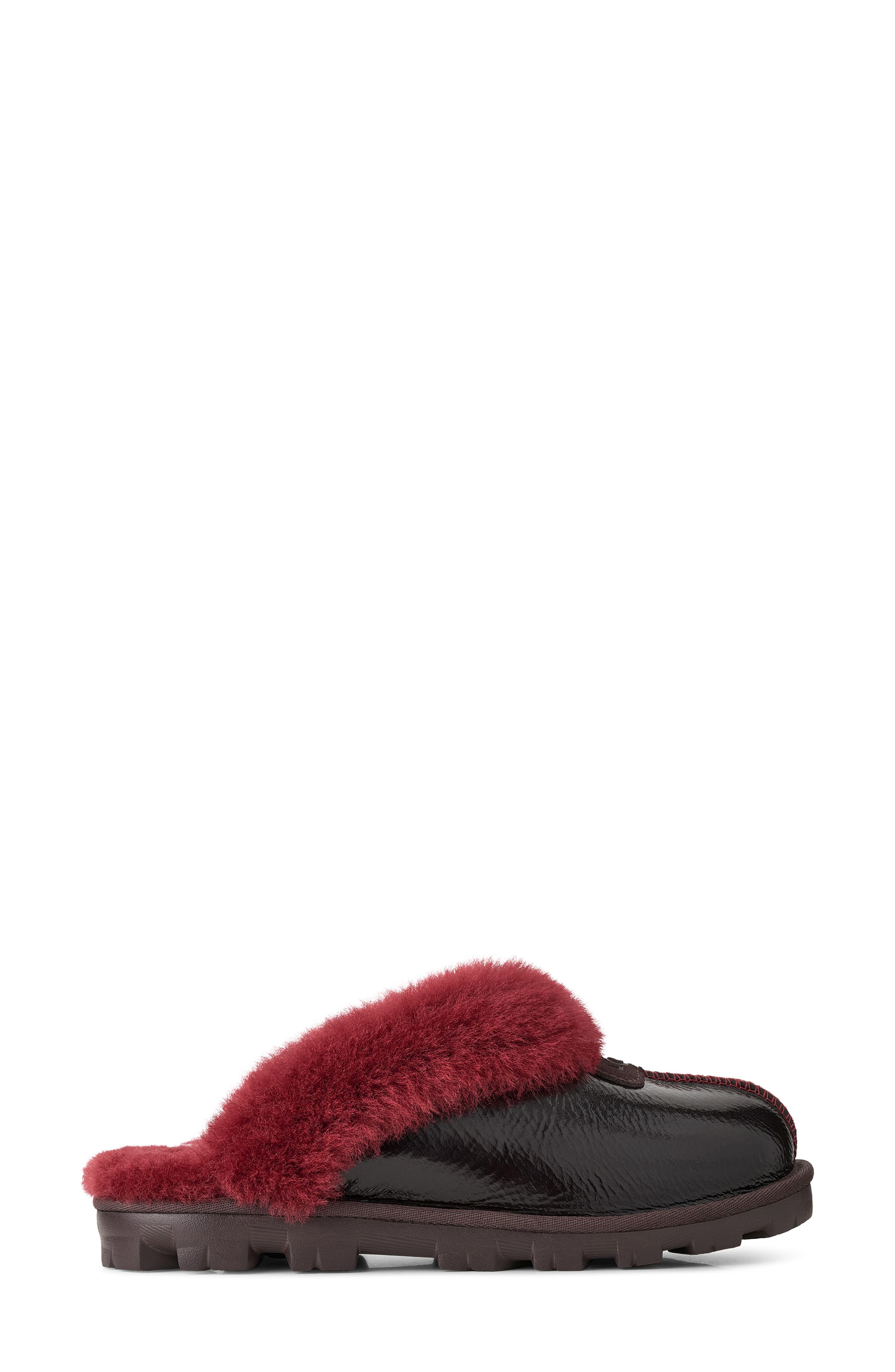 Coquette Crinkle Leather Slipper, Alternate, color, DARK CARAMEL