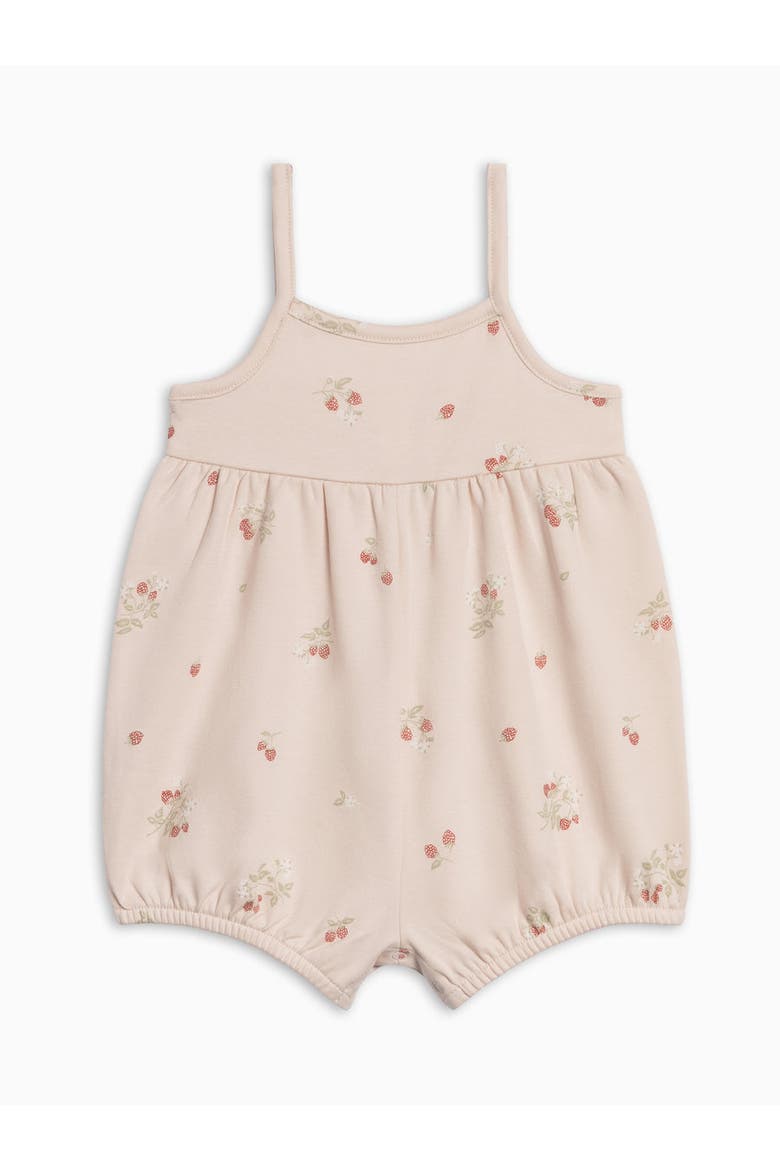 Organic Sosi Tank Romper, Alternate, color, Raspberries / Shell + Mint
