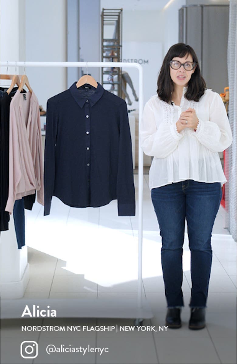 Riduro C.Nebulous Organic Cotton Slub Long Sleeve Button-Up Shirt, sales video thumbnail