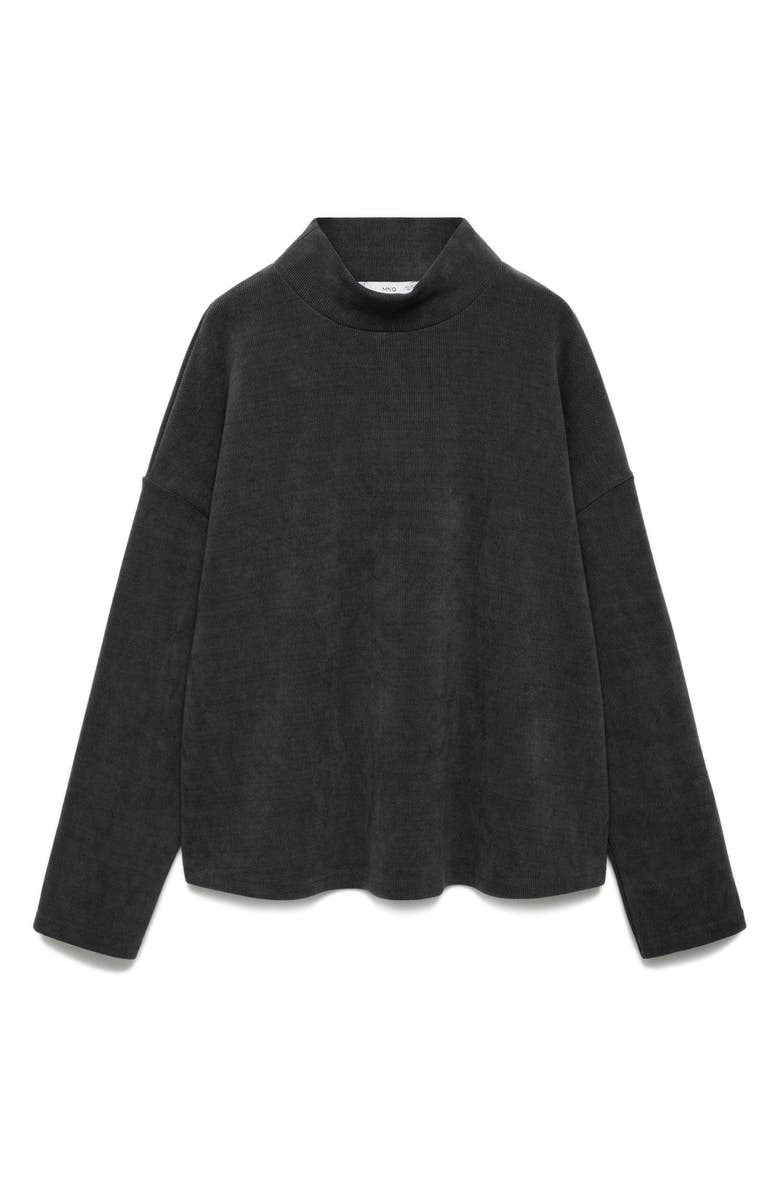 MANGO Corduoray Mock Neck Maternity Sweatshirt, Main, color,