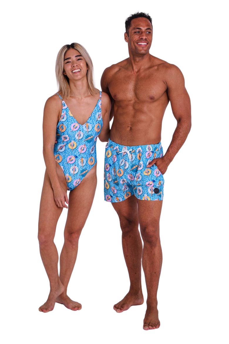 Poolside Men's Swim Shorts, Alternate, color, Multi