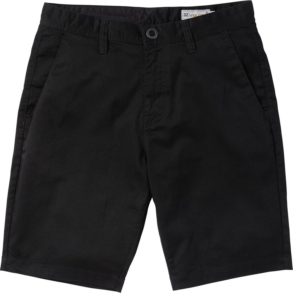 Volcom Frickin Modern Stretch Shorts In Black