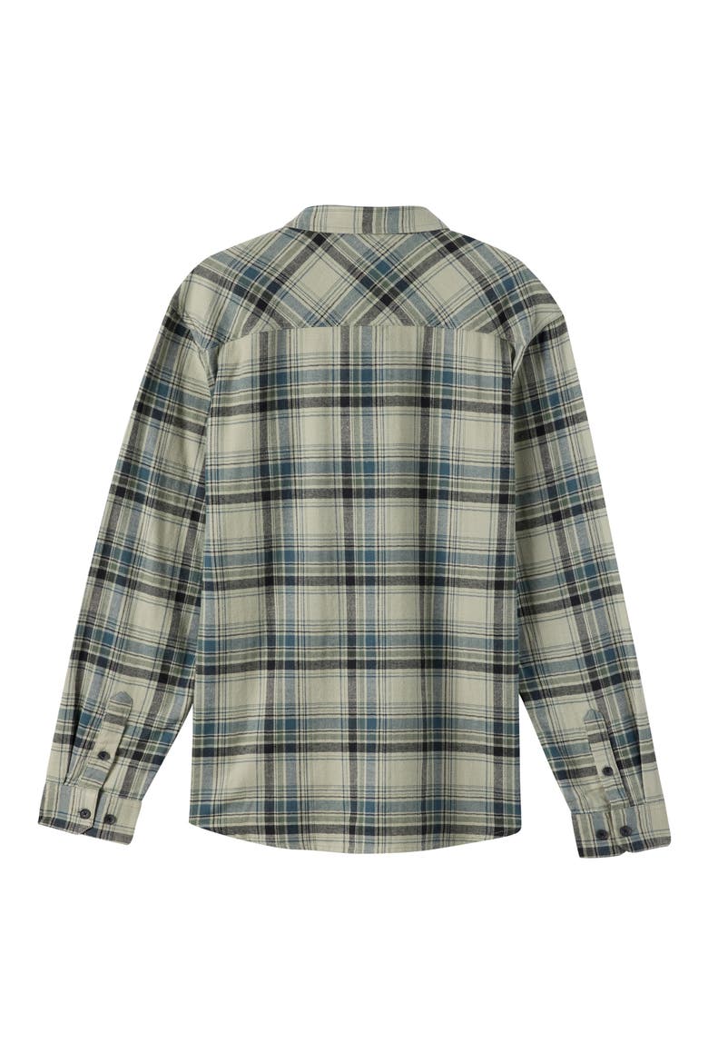 Kids' Redmond Plaid Flannel Button-Up Shirt, Alternate, color, SAGE