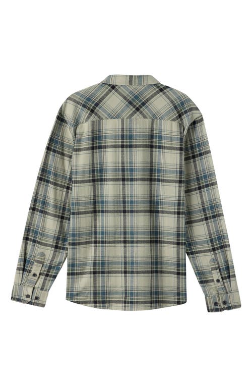 O'neill Kids' Redmond Plaid Flannel Button-up Shirt In Multi