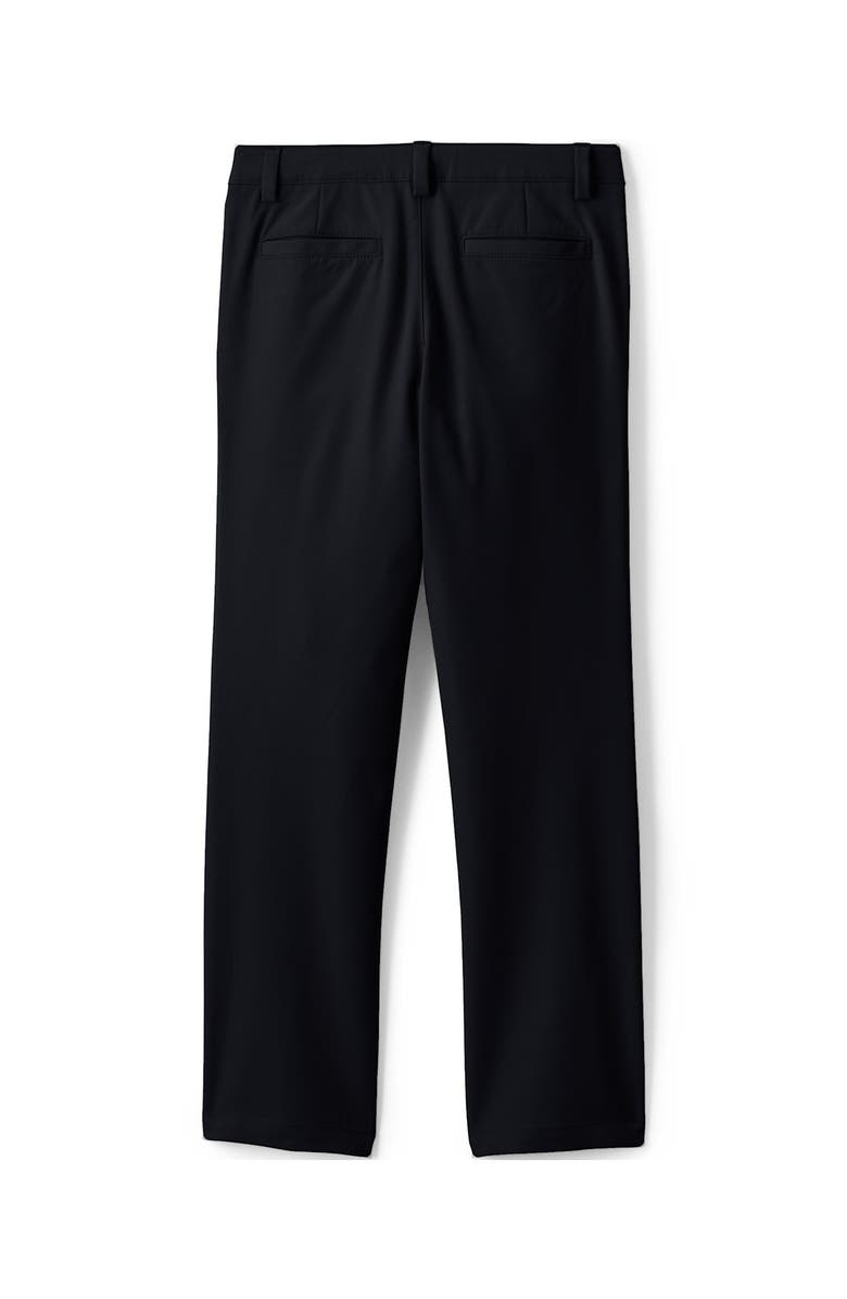 Lands' End School Uniform Girls Active Performance Chino Pants, Alternate, color, Black