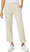 PAIGE Kirby Button Fly Crop Flare Jeans