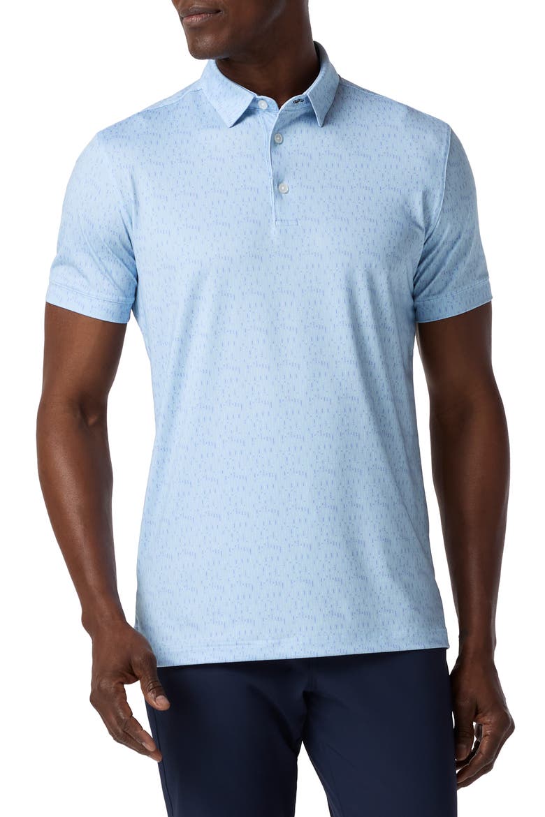 Versa Trim Fit Performance Golf Polo, Main, color, SPEEDWAY GEO PRINT CLASSIC