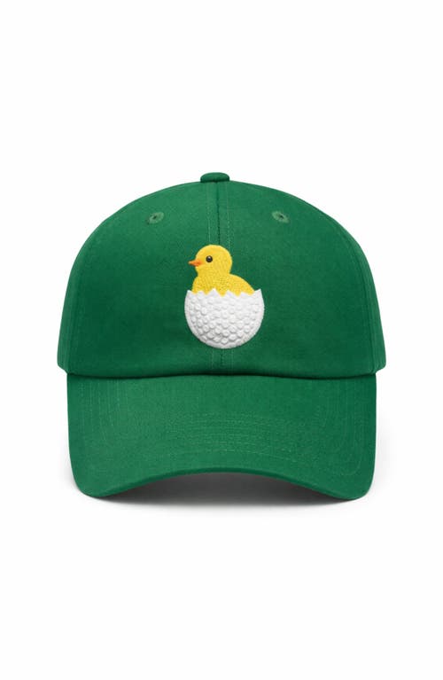 Bits & Bows Kids'  Birdie Golf Baseball Hat In Green