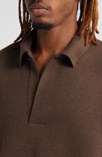 Essentials Oversize Three-Quarter Sleeve Polo