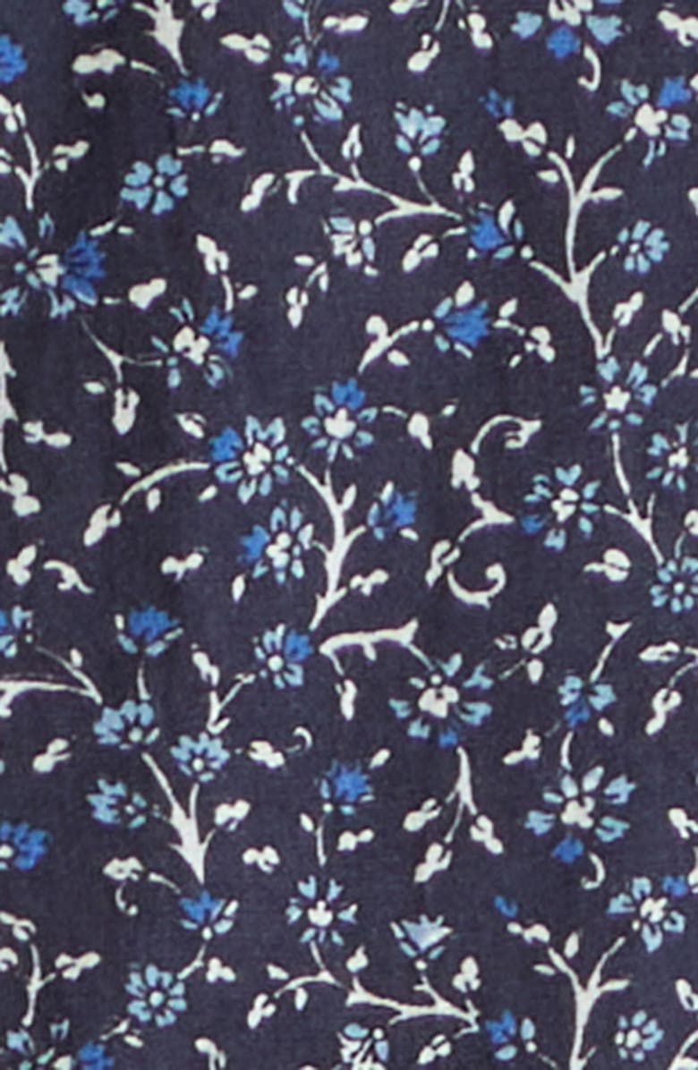 Veronica Beard Vilvaldi Tie Waist Shorts, Alternate, color, Navy Multi