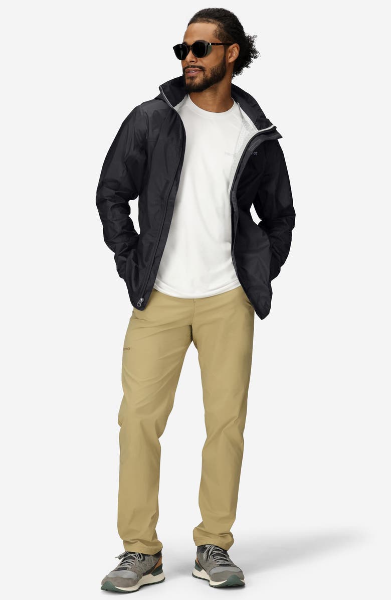 Marmot PreCip<sup>®</sup> Waterproof Hooded Jacket, Alternate, color, Black