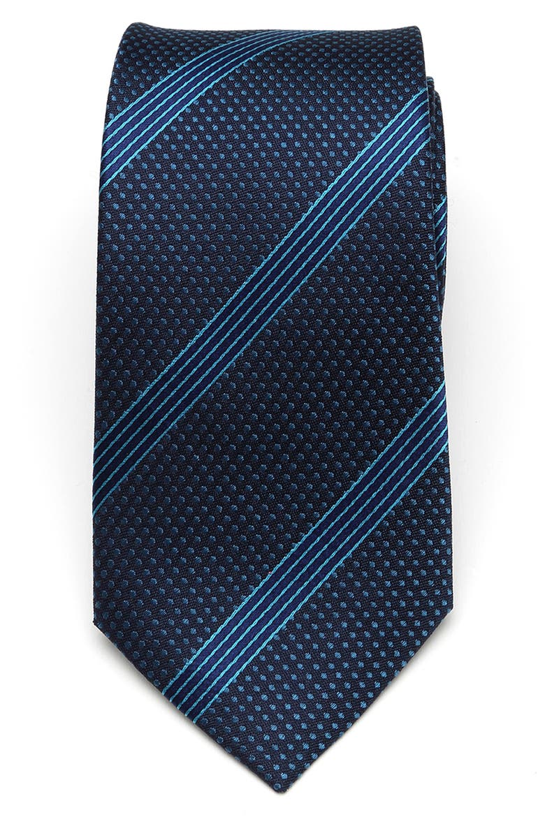 Star Wars™ - Millennium Falcon Stripe Silk Tie, Alternate, color, BLUE