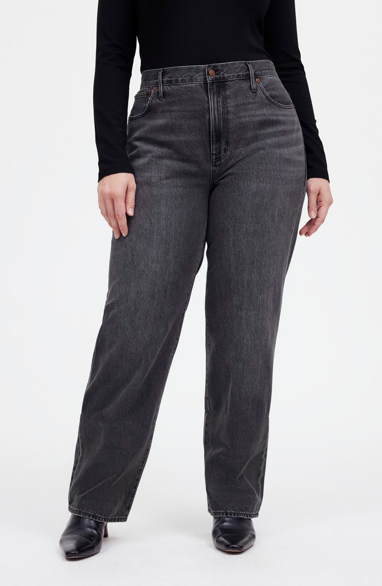 Madewell The Rail Straight Leg Jeans, Alternate, color, Kingswood Wash
