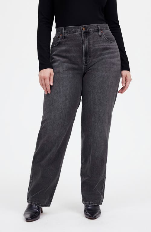 Madewell The Rail Straight Leg Jeans In Kingswood Wash