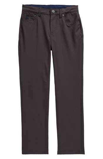 Vineyard Vines Kids' Cotton Blend Canvas Pants In Brown