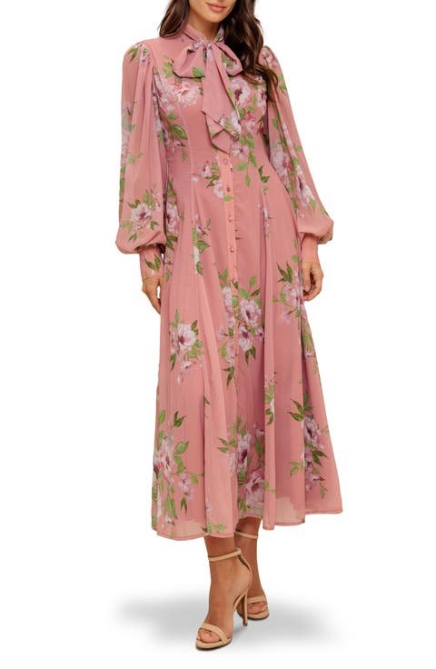 Pussy Bow Midi Dress