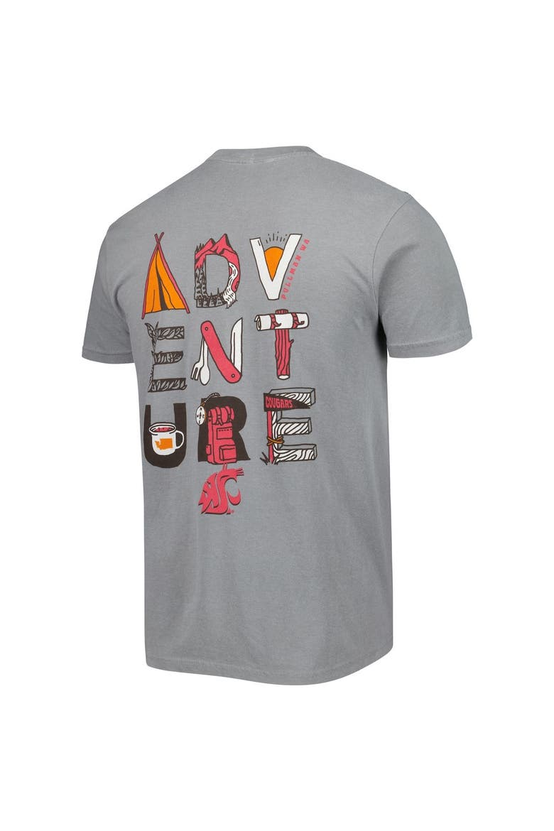 Men's Gray Washington State Cougars Adventure Comfort Colors T-Shirt, Alternate, color, Gray