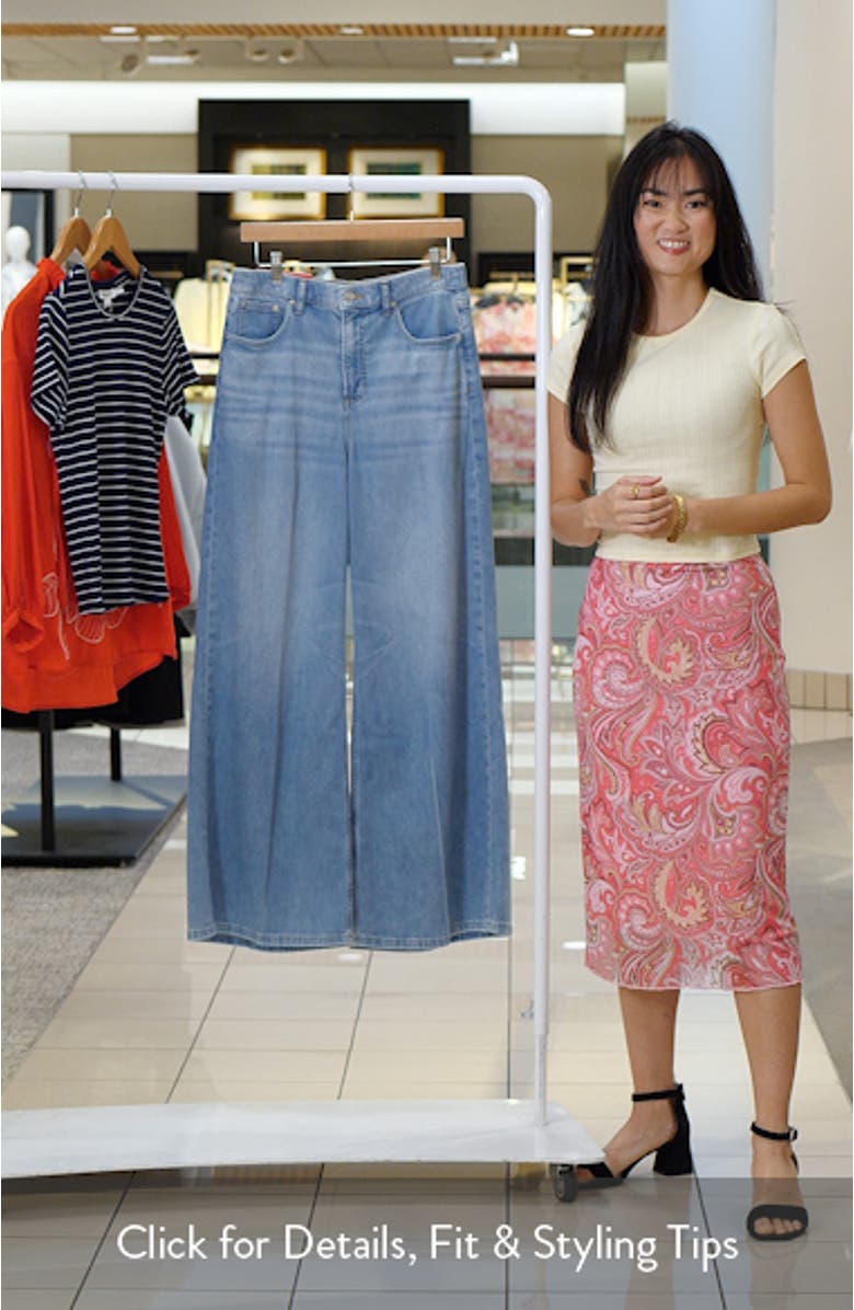 SPANXsupersmooth<sup>™</sup> Authentic 360 Lightweight High Waist Super Wide Leg Jeans, sales video thumbnail
