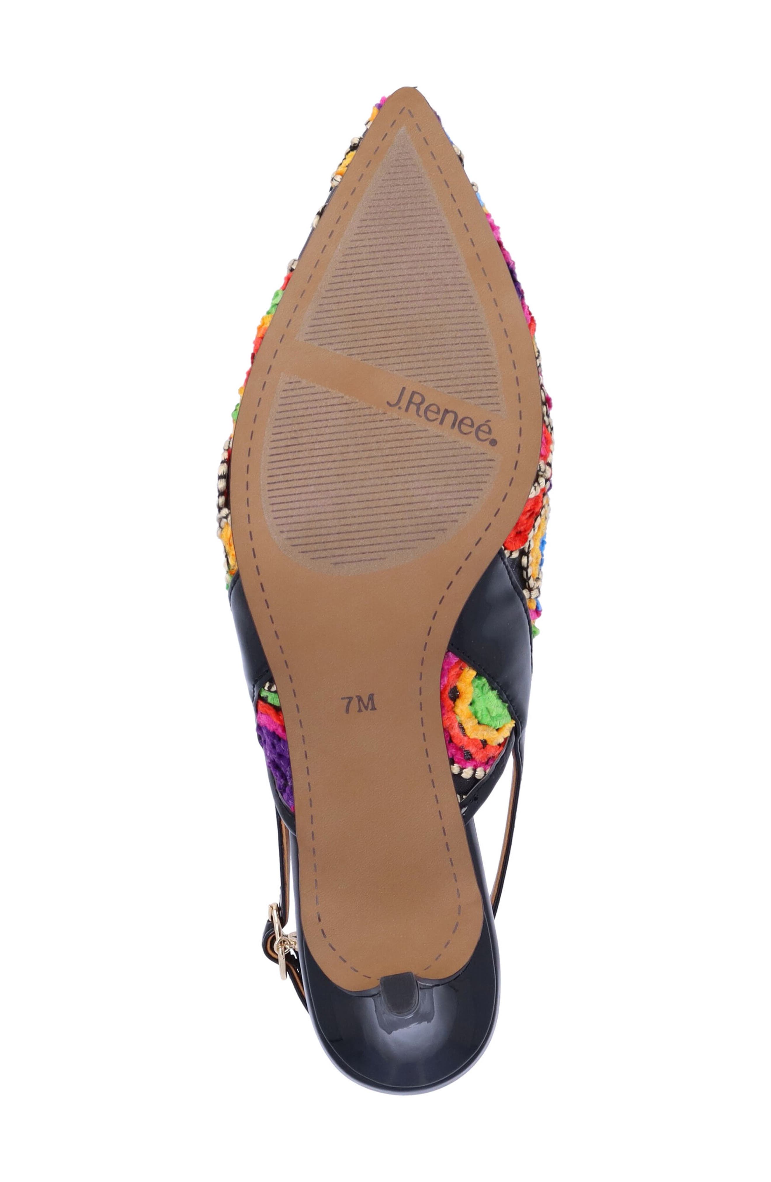 J. Reneé Klaudia Slingback Pointed Toe Pump, Alternate, color, Bright Multi