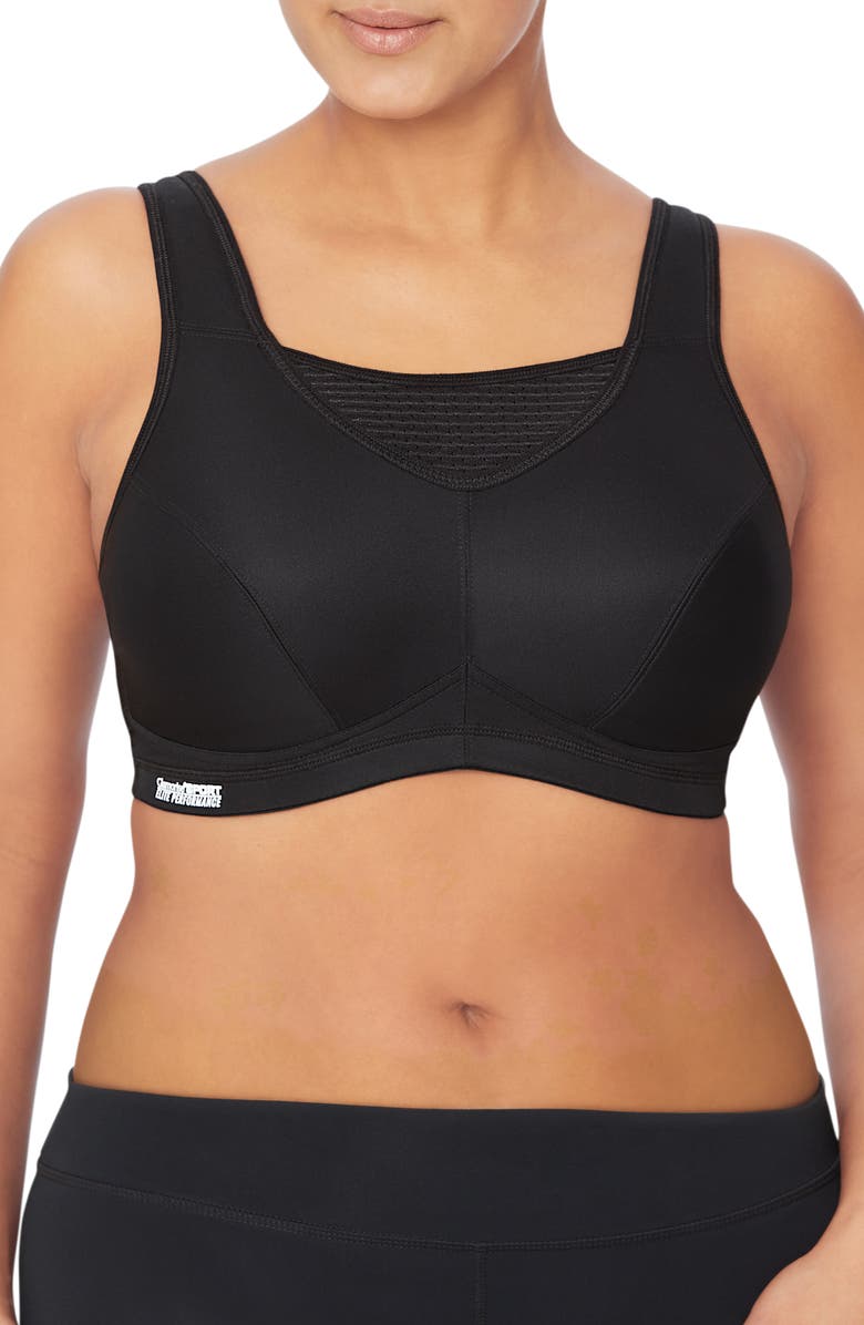 Glamorise No-Bounce Camisole Elite Sports Bra, Main, color, Black