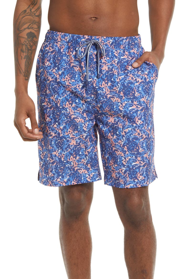 Turtle Tide Swim Trunks, Main, color, CARNIVAL BLUE