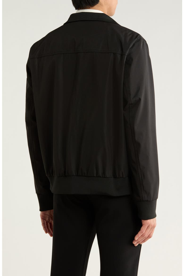 Ripstop Softshell Bomber Jacket, Alternate, color, BLACK