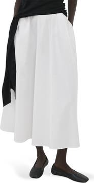 MANGO Falda Newcreta Cotton A-Line Skirt