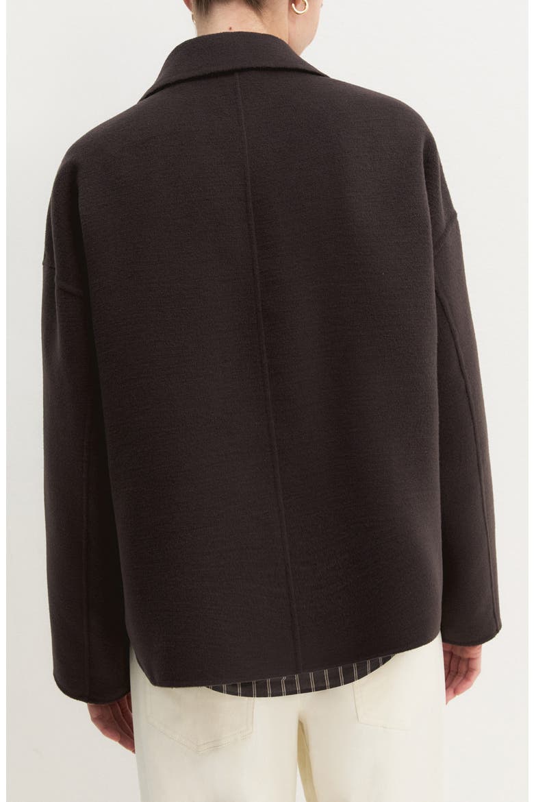 Flipper Notched Lapel Jacket, Alternate, color, DARK BROWN
