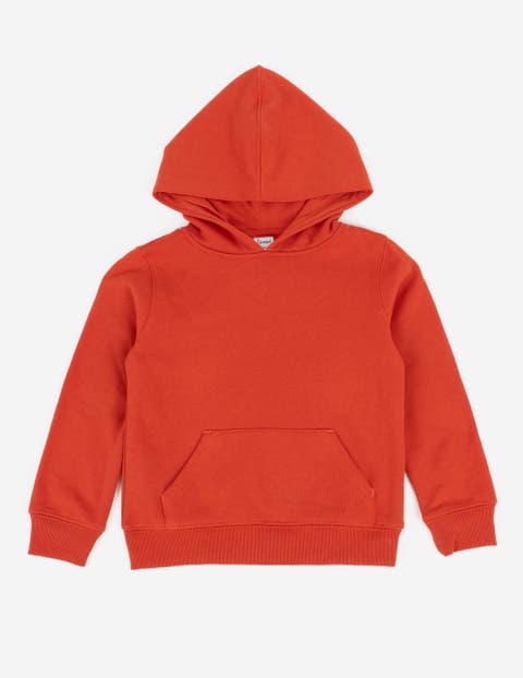 Kids Pullover Hoodie, Cotton Blend, Kangaroo Pocket, Solid Colors