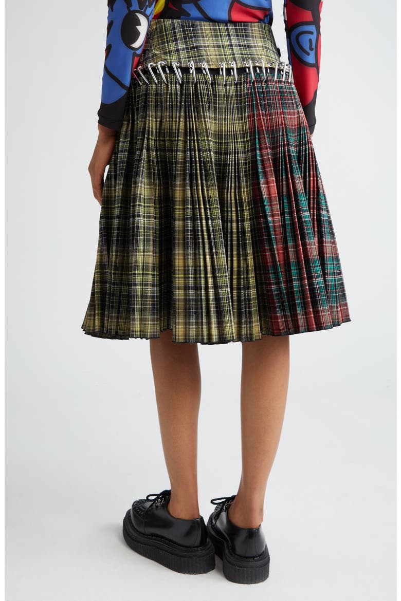 Green Wood Tartan Skirt, Alternate, color, MULTI TARTAN