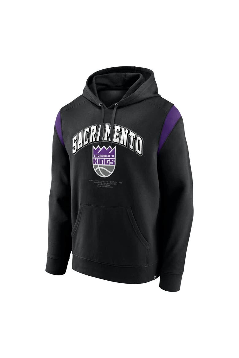 Men's Fanatics Black Sacramento Kings Scorer Pullover Hoodie, Alternate, color, Black