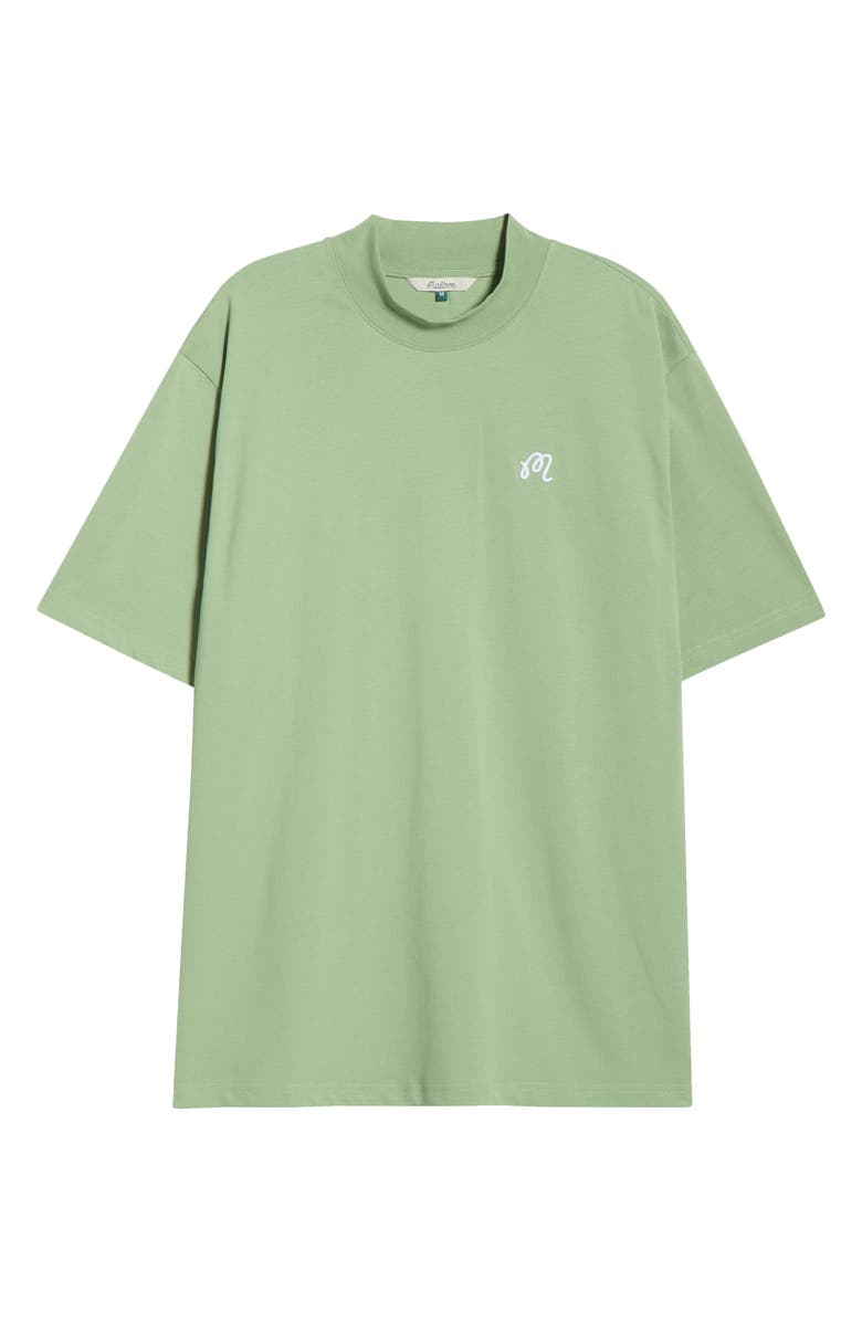 Malbon Golf Mare Mock Neck T-Shirt, Main, color, Seafoam Sage