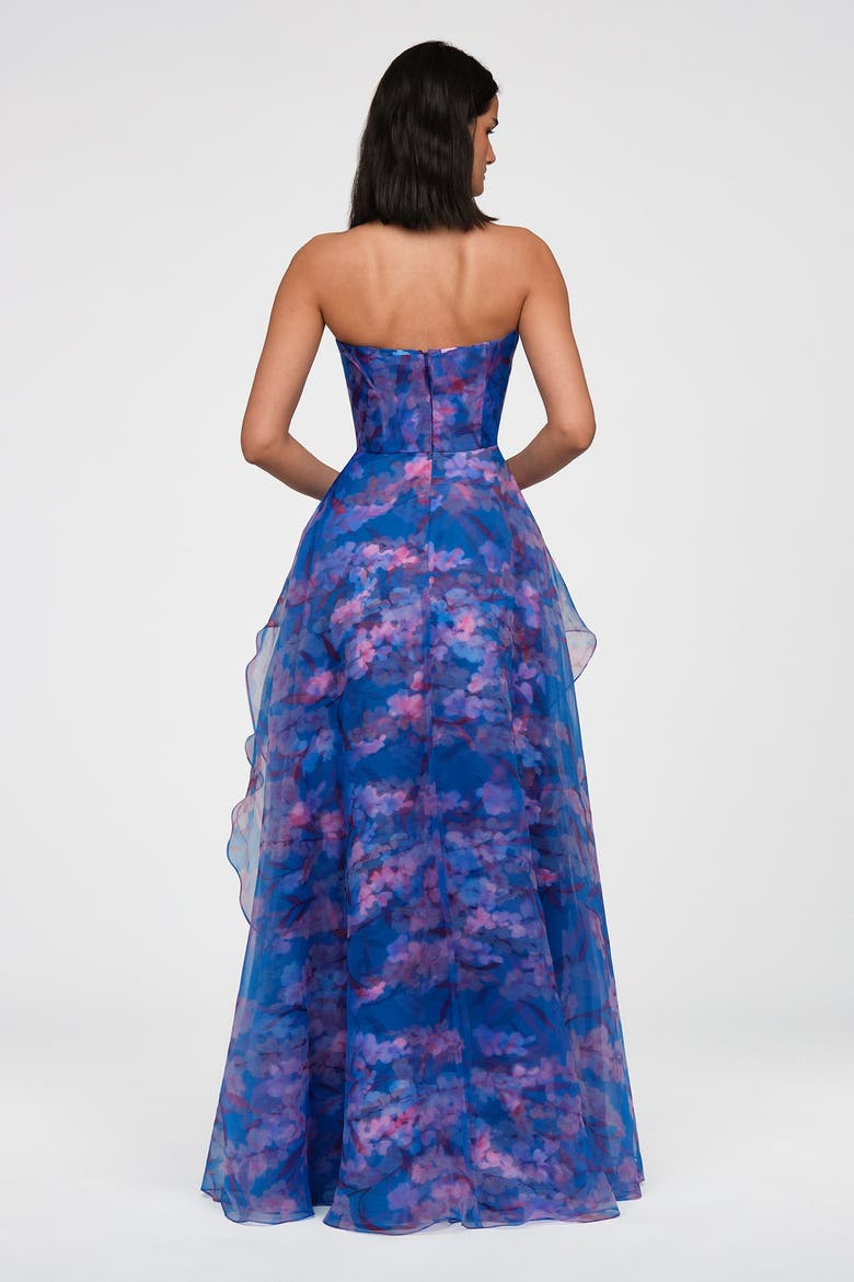 Orelia Organza Gown, Alternate, color, Lavendar Haze