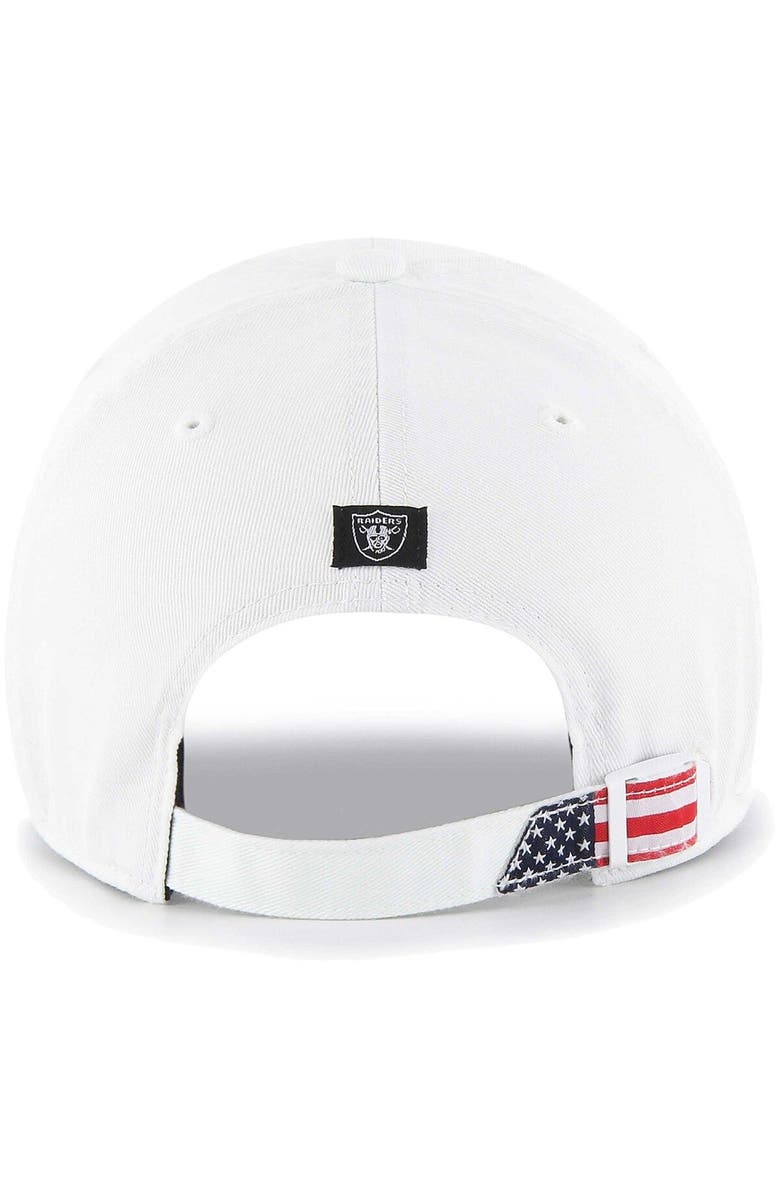 '47 Men's '47 White Las Vegas Raiders Homeland Clean Up Adjustable Hat, Alternate, color, 