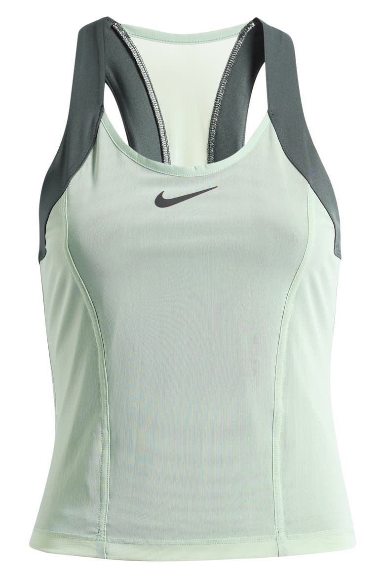 Court Slam Dri-FIT Tank, Alternate, color, STEAM/ BLACK SPRUCE/ BLACK