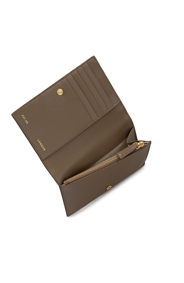 Radley Oak Street - Patchwork Medium Flapover Wallet, Alternate, color, Coffee