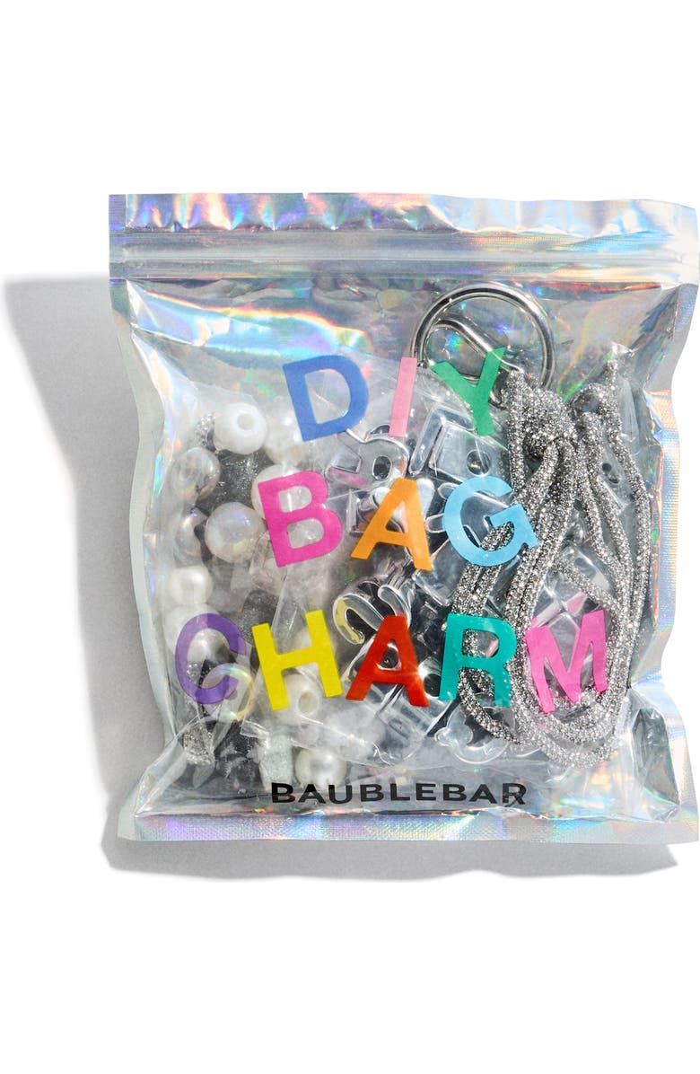BaubleBar DIY Bag Charm Kit, Alternate, color, Silver