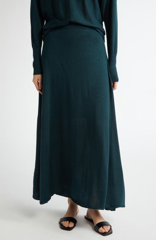 Johnstons Of Elgin Superfine Cashmere Sweater Skirt In Emerald
