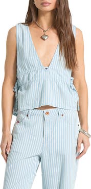 Brixton The Bells Side Tie Cotton Top