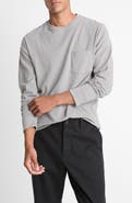 Vince Long Sleeve Sueded Jersey Top