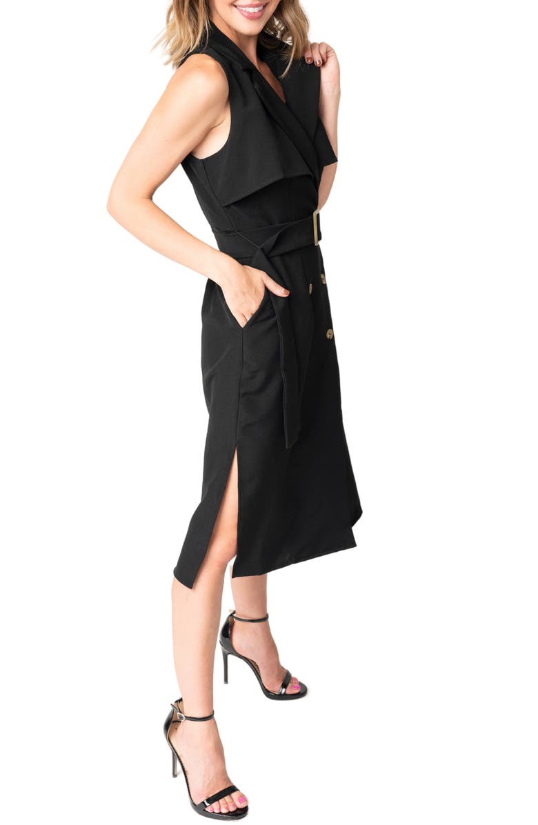 GIBSONLOOK Sleeveless Trench Dress, Alternate, color,