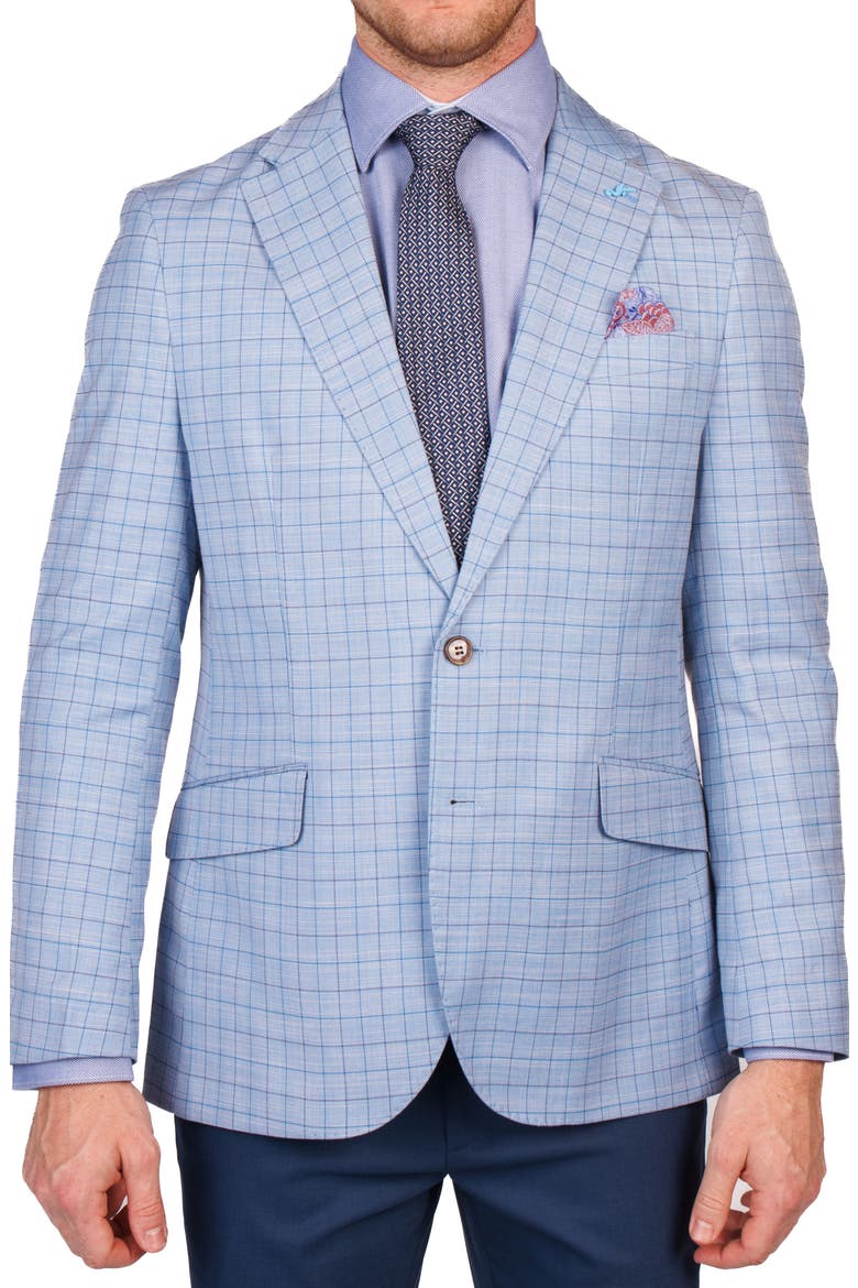 Check Sport Coat, Main, color, BLUE